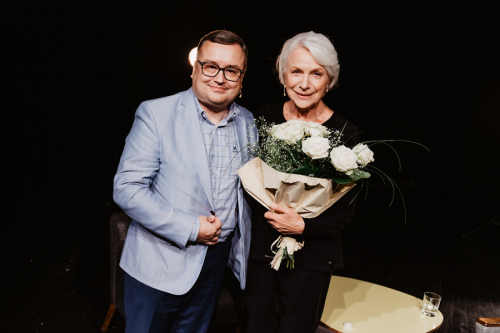 Premierowe spotkanie z Haliną Łabonarską